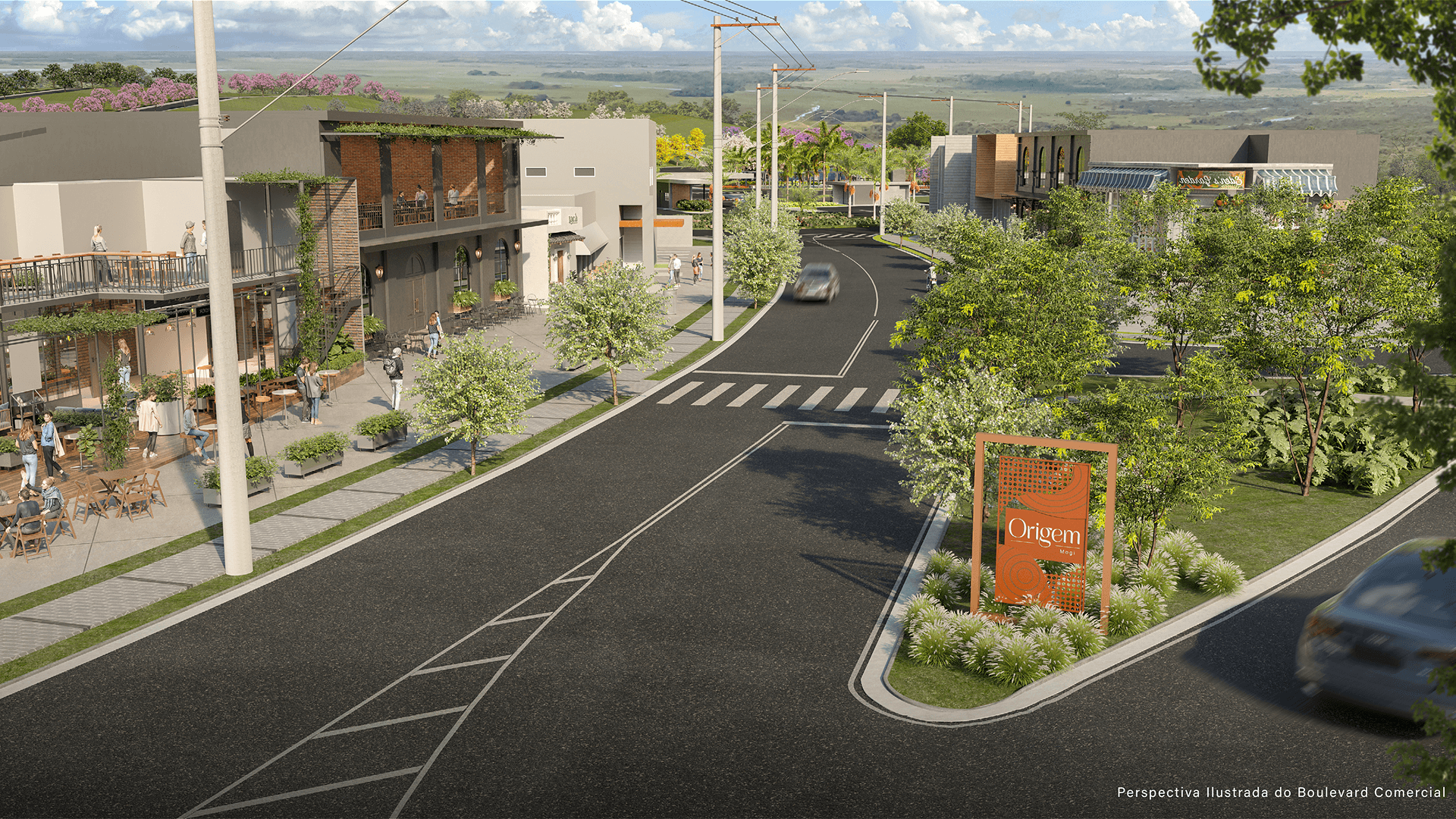 Boulevard comercial Origem Mogi
