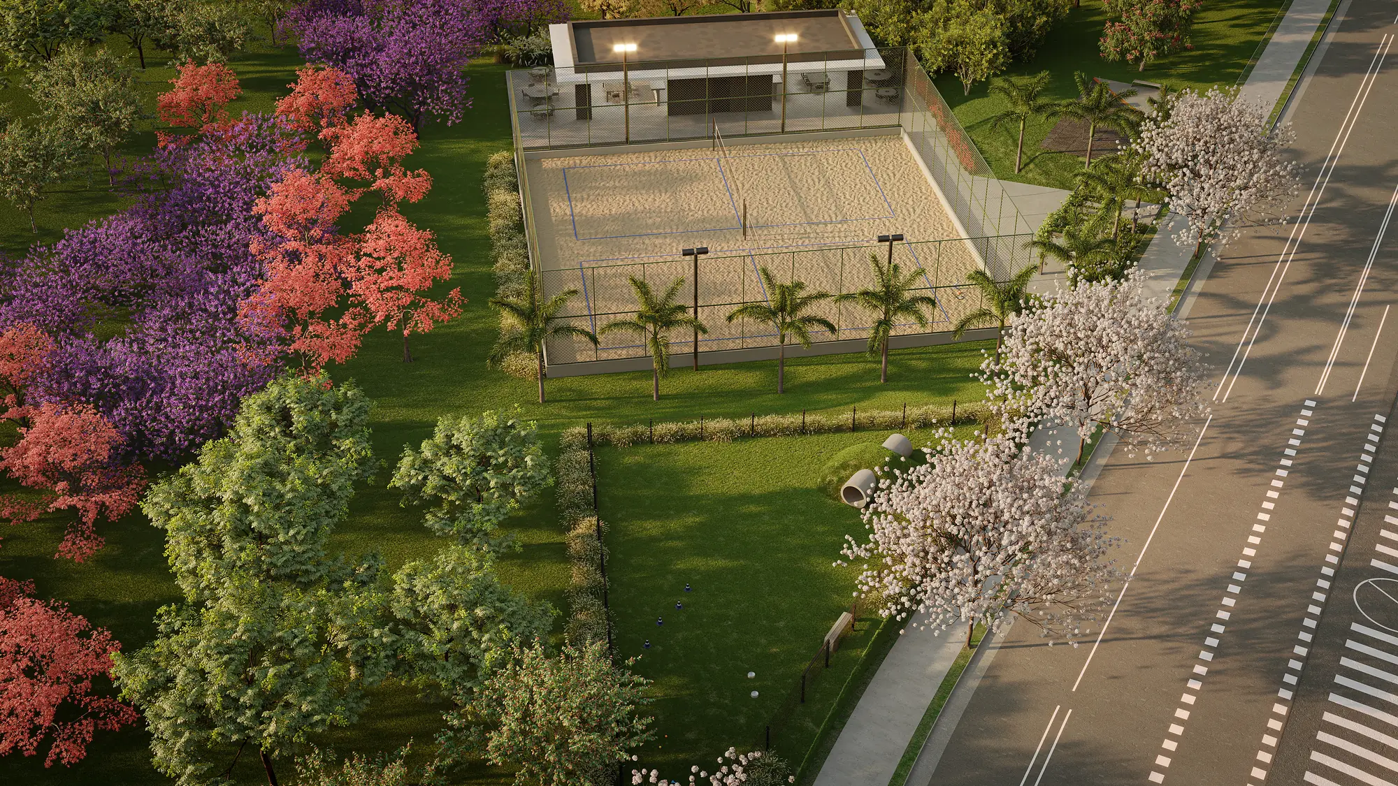 Vista aérea — Praça do Convívio